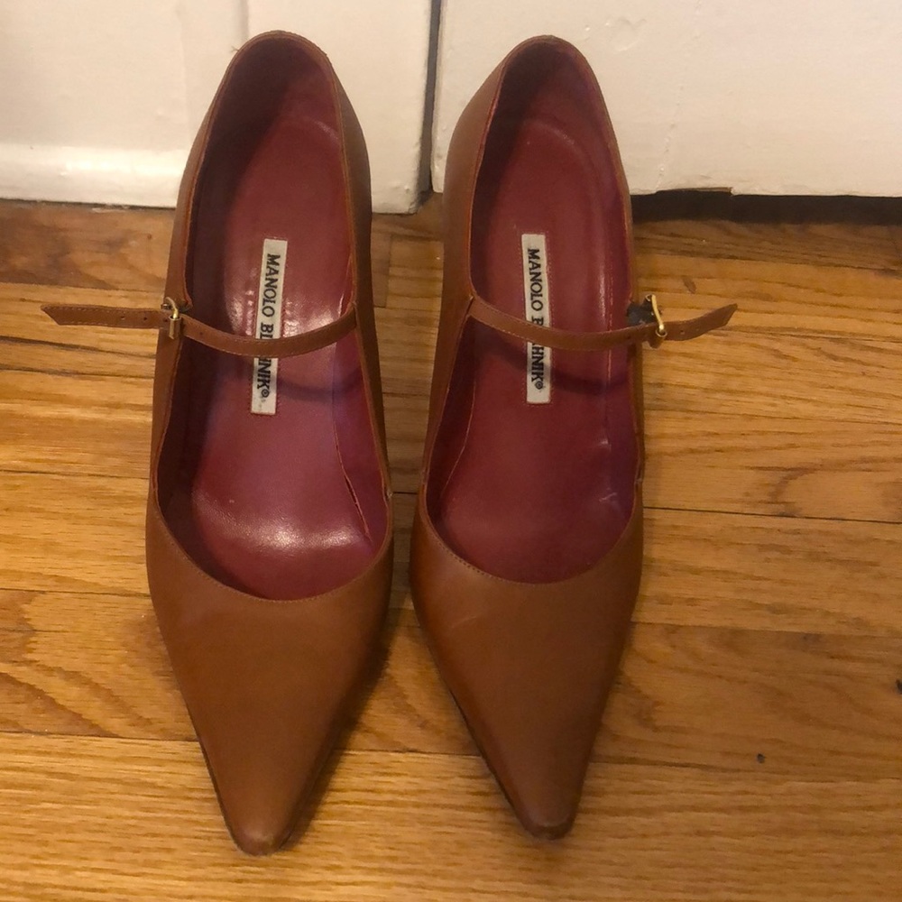 Manolo Blahnik Brown Heels